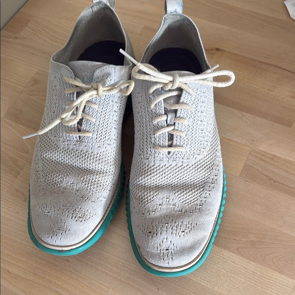 Cole Haan Athletic Shoes in Light Gray and Teal